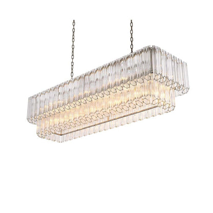 Eichholtz Vittoria Rectangular Chandelier - Nickel