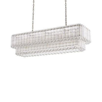 Eichholtz Vittoria Rectangular Chandelier - Nickel